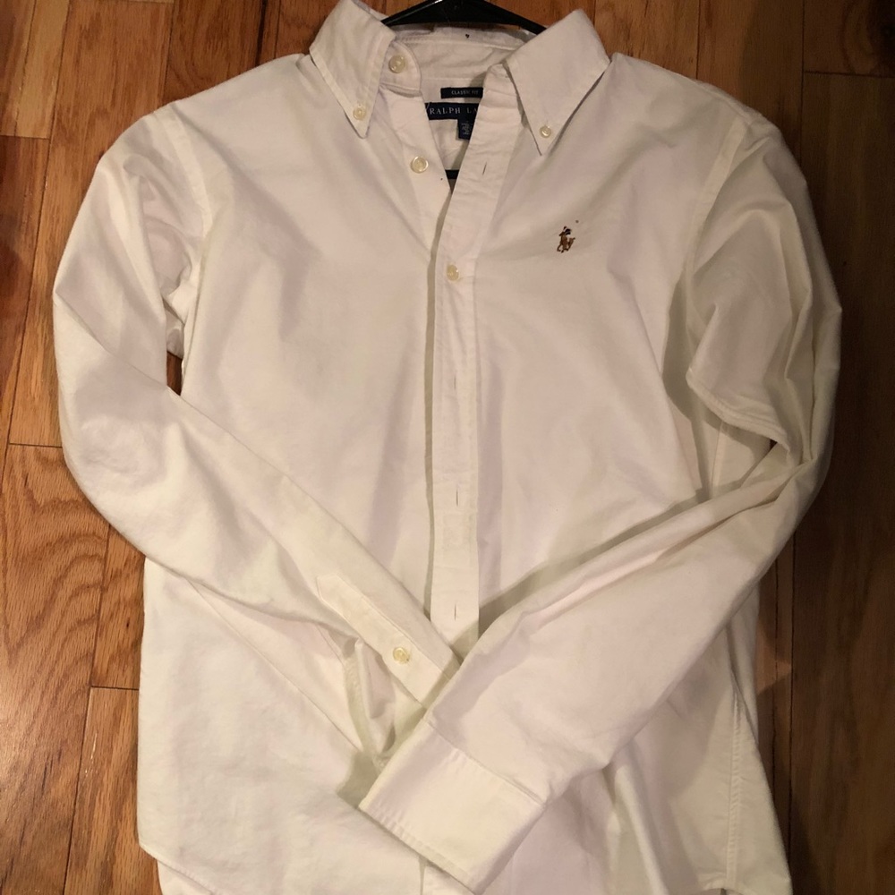 Brand new polo Ralph Lauren white button up